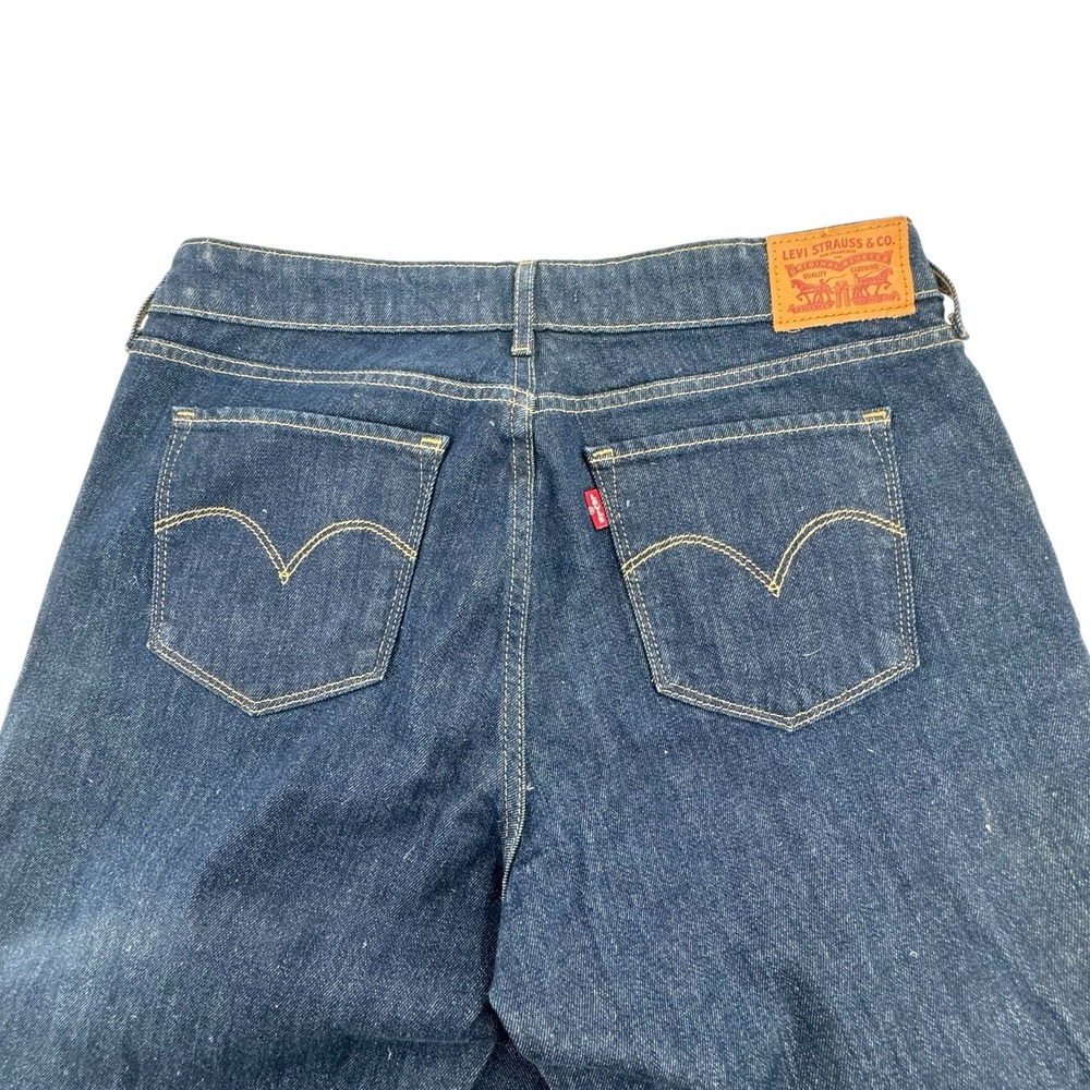 Levi's 711 Skinny Jeans Size 30 Dark Wash Mid Rise Stretch Denim Blue New - Picture 8 of 9